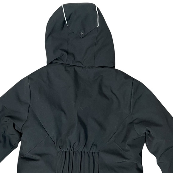 Champion Black Hooded Water Resistant Jacket - Size 6/6X - Picture 9 of 10